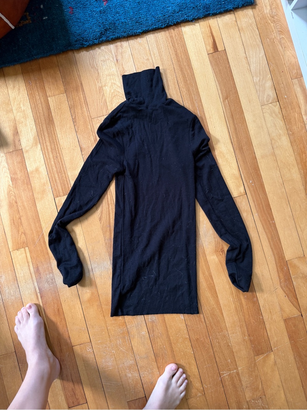 COS Black Long-Sleeve Layering Top